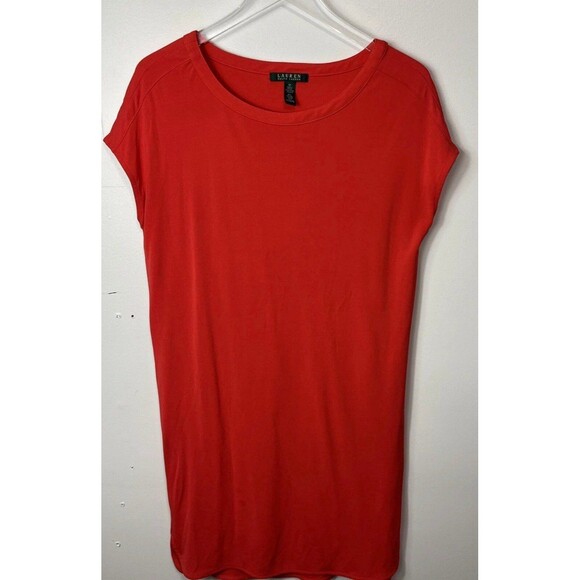 Lauren Ralph Lauren Red Simple Dress Size M - Picture 2 of 5